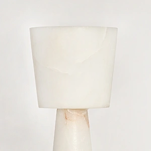 Vintage alabaster stone vase