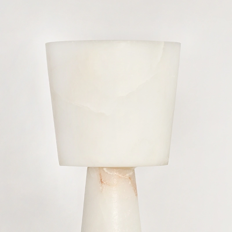 Vintage alabaster stone vase